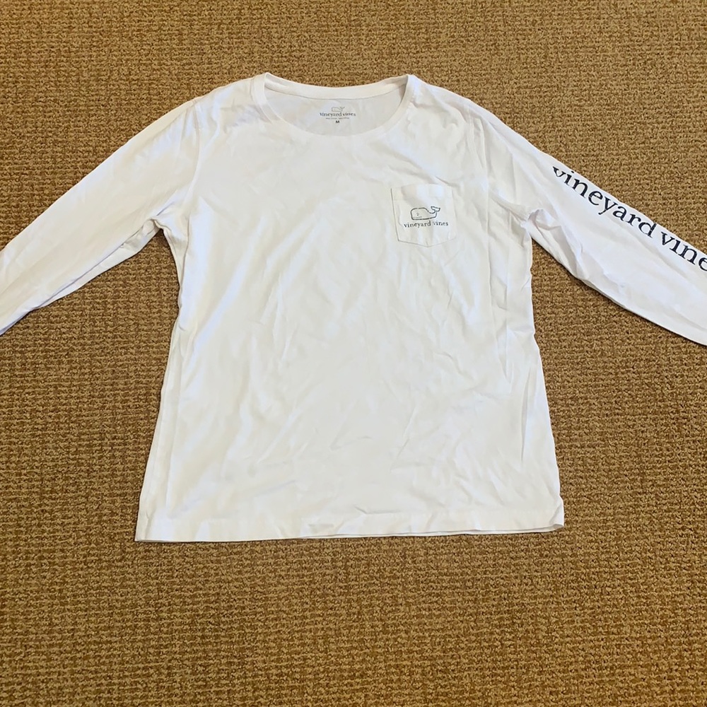 Vineyard vines white long sleeve shirt